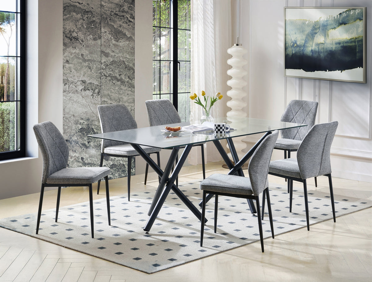 Fannia Side Chair, Grey (Set of 2)