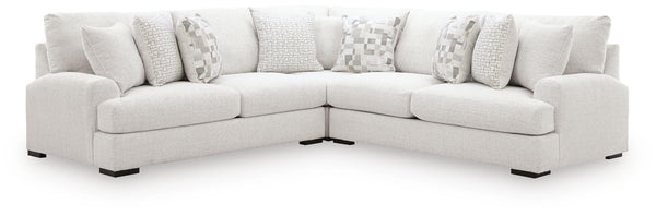 Misty-Lakes 3-Piece Sectional and Oversized Accent Ottoman