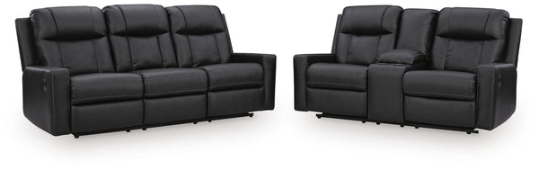 Mackmenville Reclining Sofa and Reclining Loveseat with Console