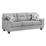 Bennett Gray Chenille 2-Piece Living Room Set - 8416GY*2
