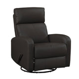 Sorrento Leather Swivel Glider Recliner, Black - view 2 - 8458BLK-1SW