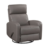 Sorrento Leather Swivel Glider Reclining Chair - view 2 - 8458MCA-1SW