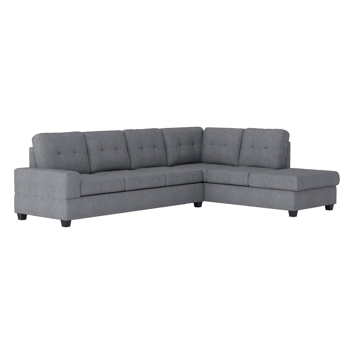 Maston 2-Piece Reversible Sectional with Drop-Down Cup Holders