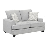 Sarah Black Chenille 2-Piece Living Room Set - 9747SN*2