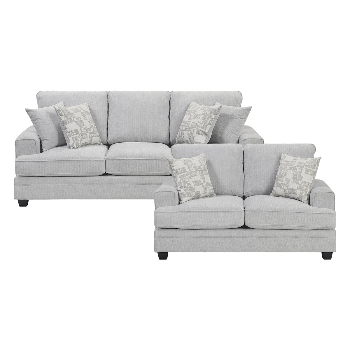 Sarah 2-Piece Living Room Set (Sofa, Loveseat)