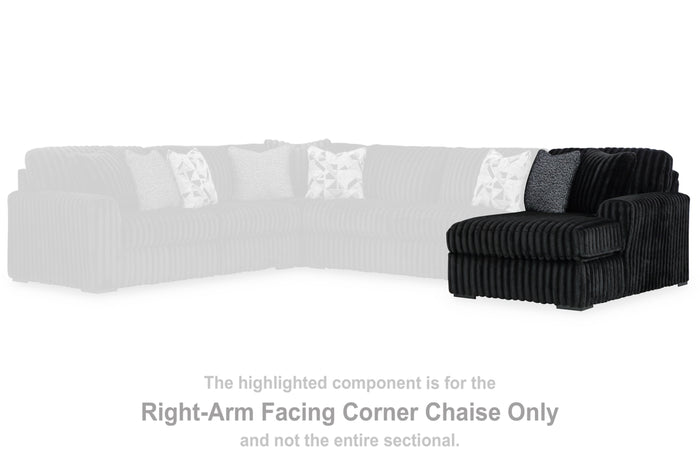 Midnight-Madness Right-Arm Facing Corner Chaise
