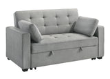 Wodehouse Grey Sofa Bed with 2 Pillows - 99025LGY-3CL