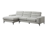 Suki Grey Linen 2-piece Sectional with Left Side Chaise - 99084LGYSSL