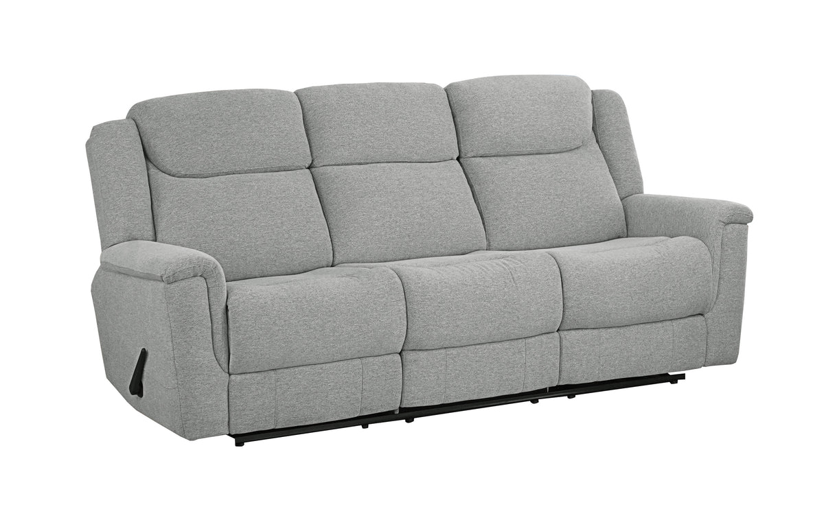 Steris Double Reclining Sofa, Grey