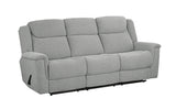 Steris Double Reclining Sofa, Grey - 99703GY-3