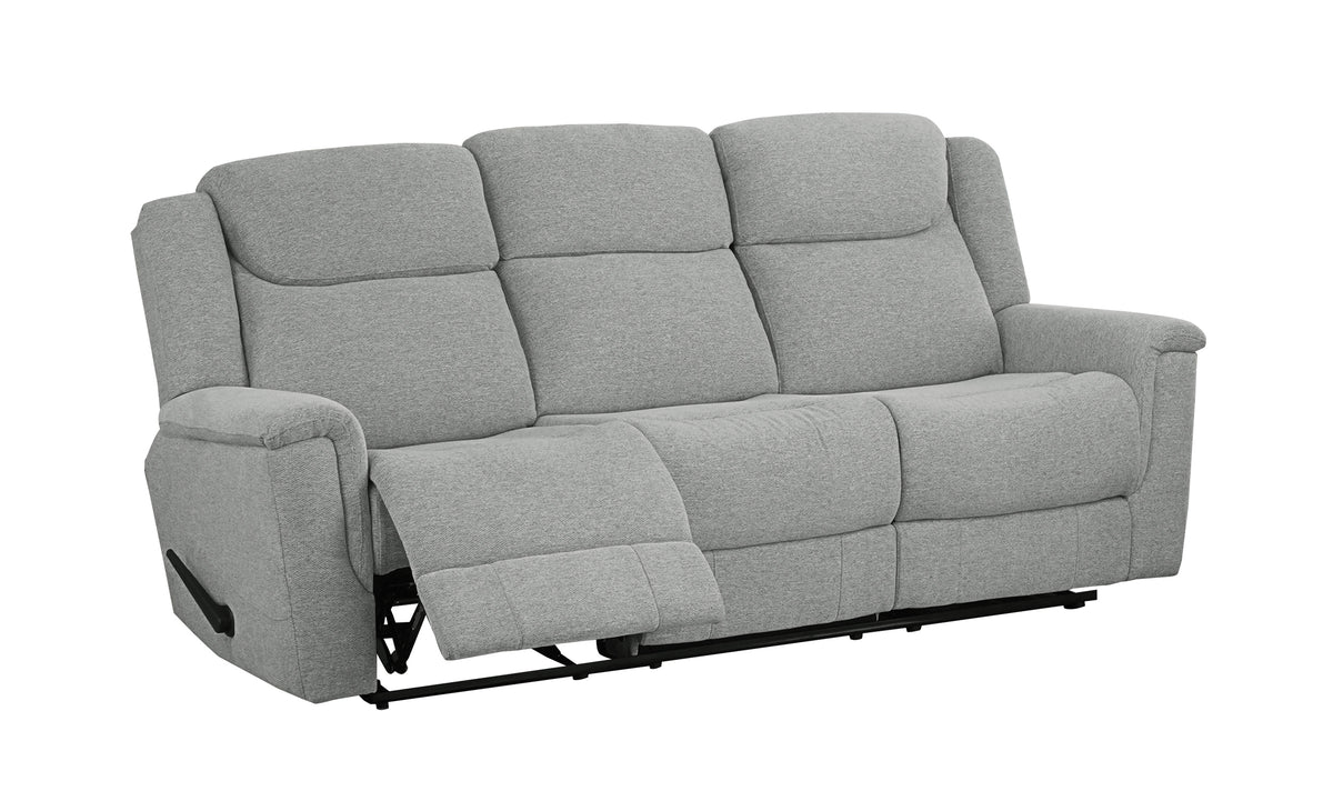 Steris Double Reclining Sofa, Grey