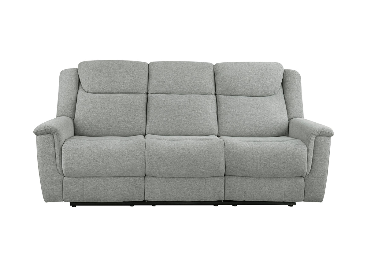 Steris Double Reclining Sofa, Grey
