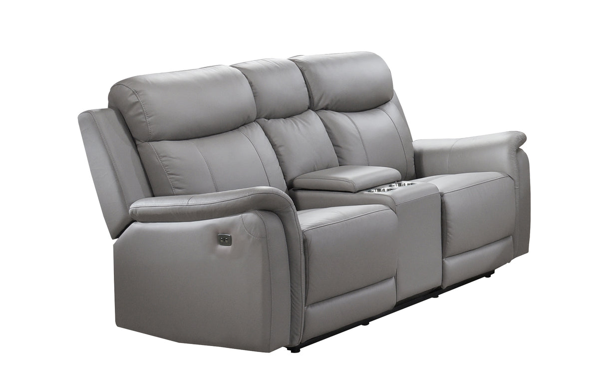 Cyrus Power Reclining Loveseat with Console