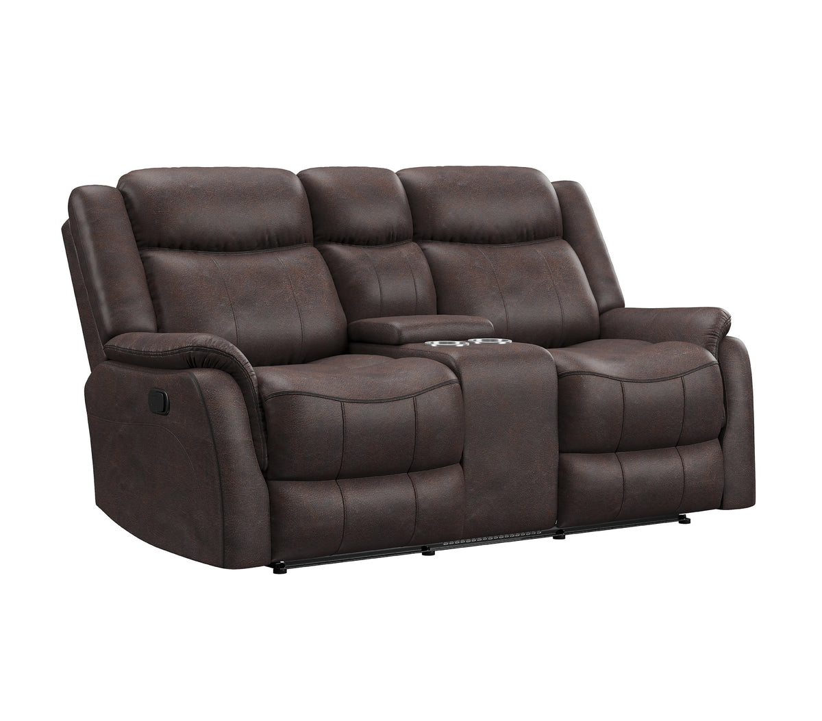 Woodger Reclining Loveseat with Console