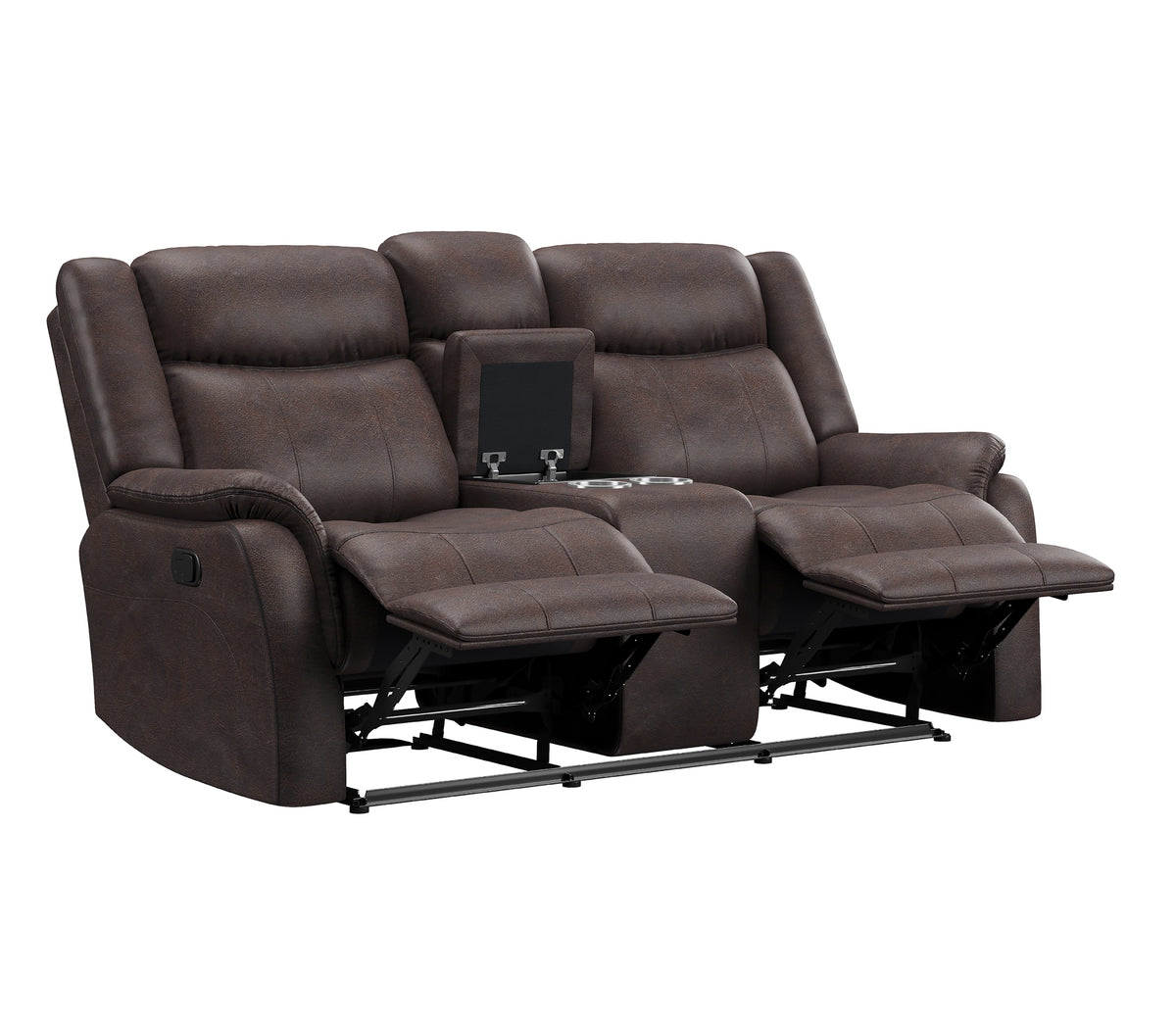 Woodger Reclining Loveseat with Console