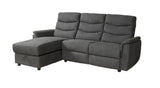 Franklin Grey Linen 2-piece Sectional with Left Side Storage Chaise - 99920LGYSS