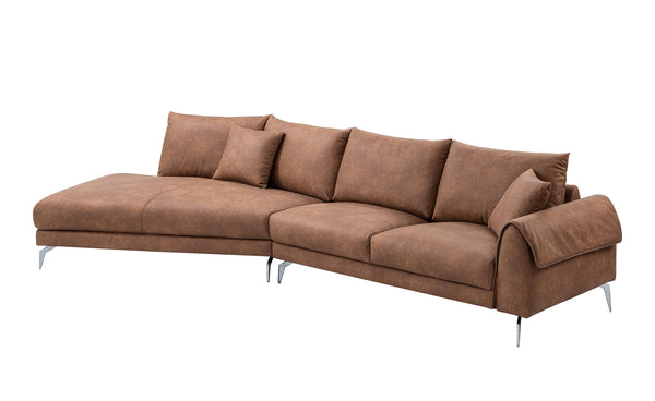 Citrine 2-piece Sectional with Left Side Chaise & 2 Pillows