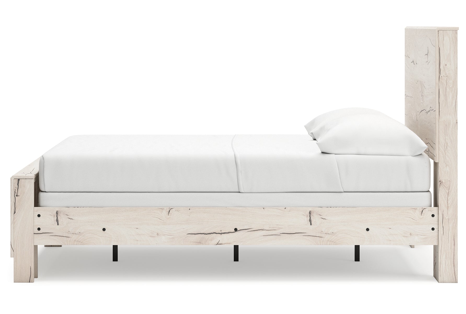 Lawroy Full Panel Bed with Mirrored Dresser, Chest and Nightstand