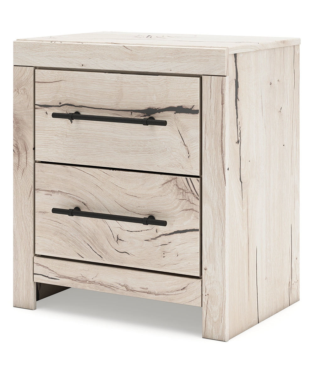 Lawroy Full Panel Storage Bed with Mirrored Dresser and Nightstand