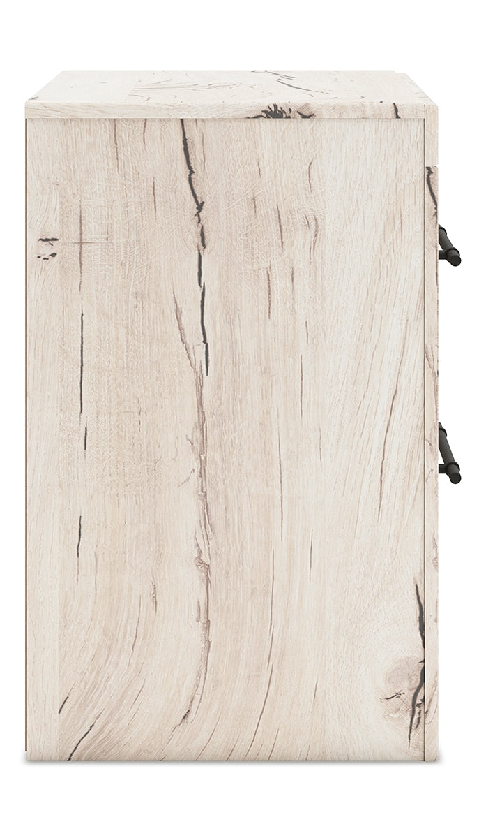 Lawroy Full Panel Storage Bed with Mirrored Dresser and 2 Nightstands