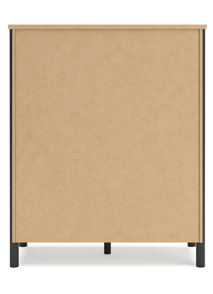 Cadmori King Upholstered Panel Bed with Mirrored Dresser and Chest