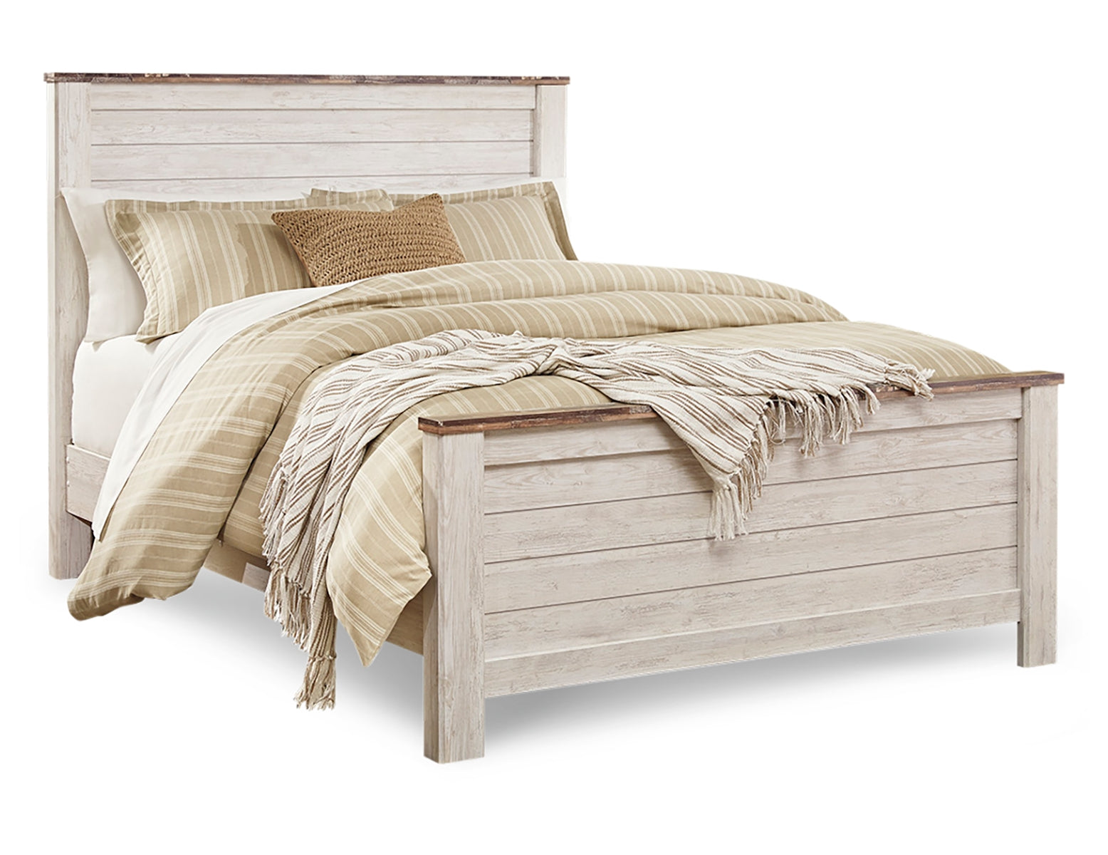 Willowton Queen Panel Bed with Dresser and Nightstand