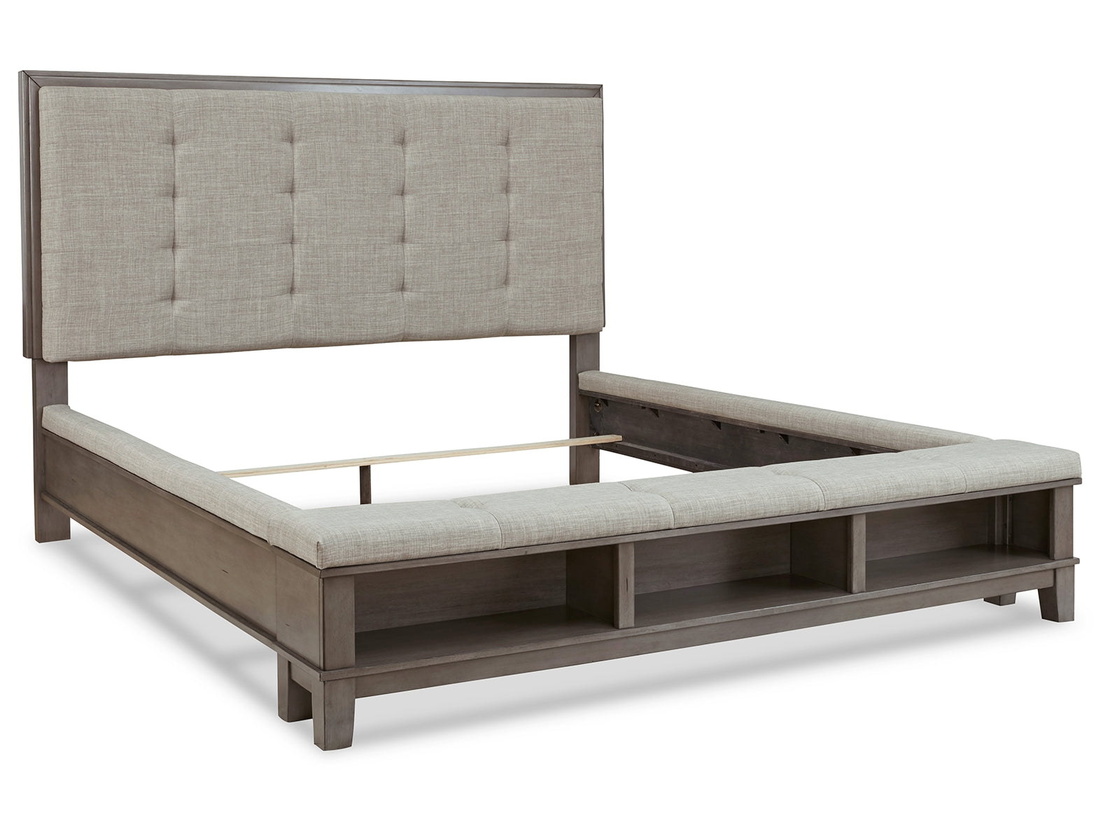 Hallanden Panel Bed with Storage Footboard Bedroom Set