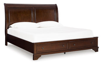 Trellington King Sleigh Storage Bed