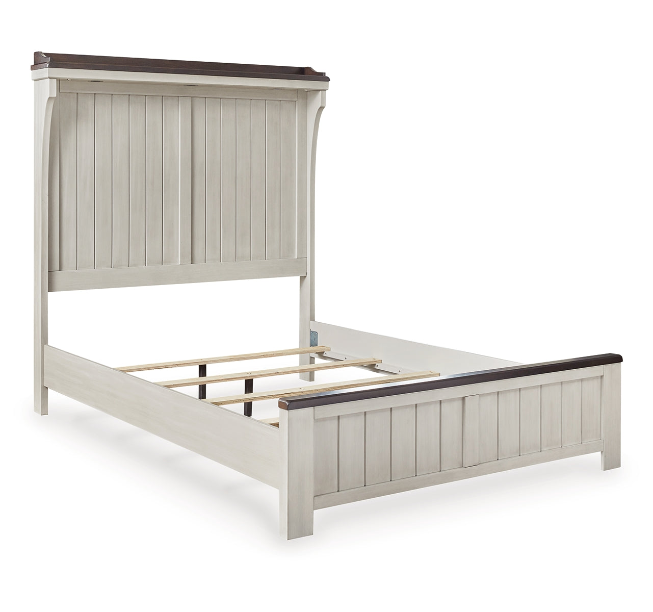 Darborn Queen Panel Bed with Mirrored Dresser, Chest and Nightstand