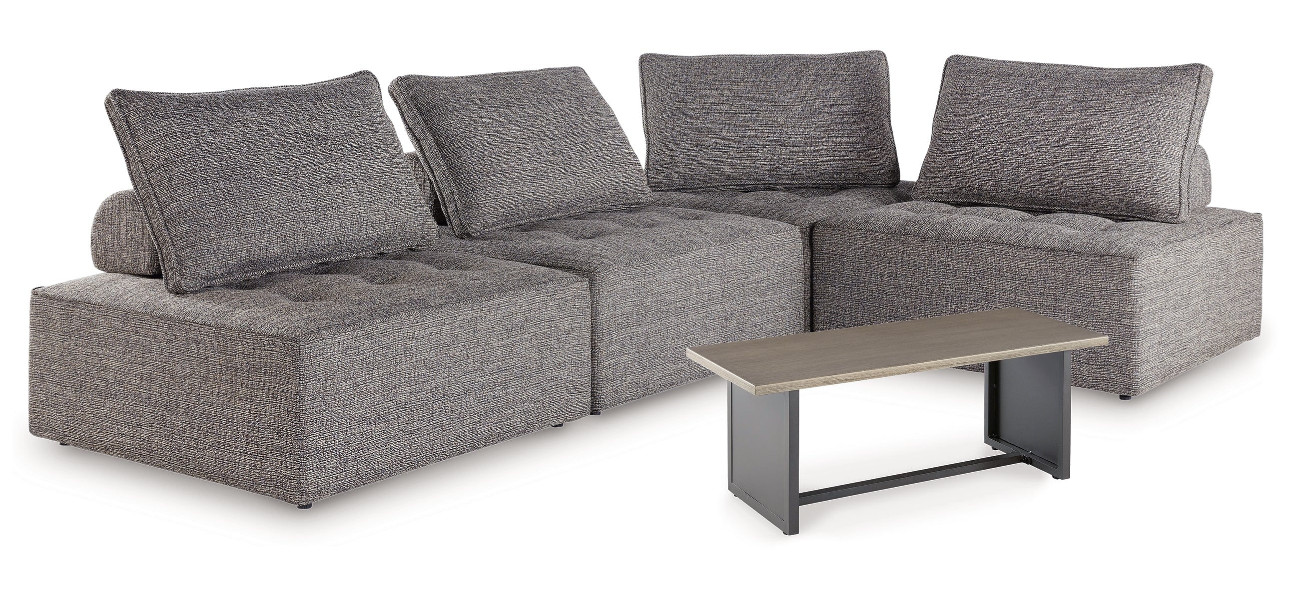 Bree Zee 4-Piece Outdoor Sectional with End Table