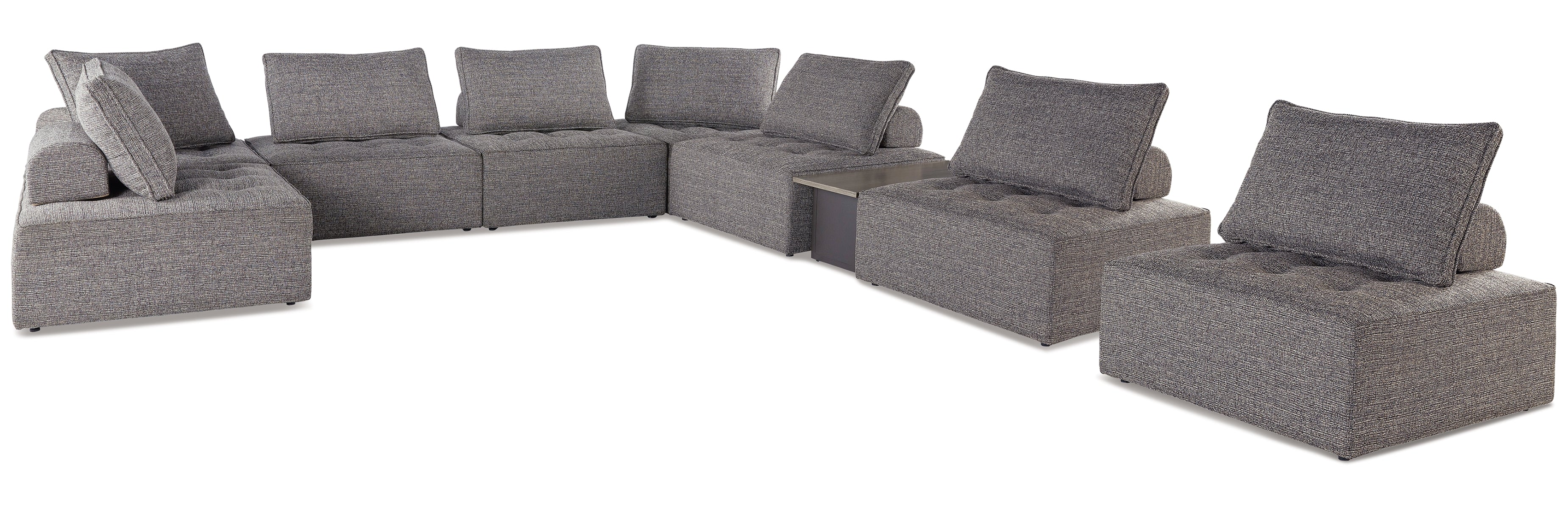 Bree Zee 8-Piece Outdoor Sectional with Lounge Chair