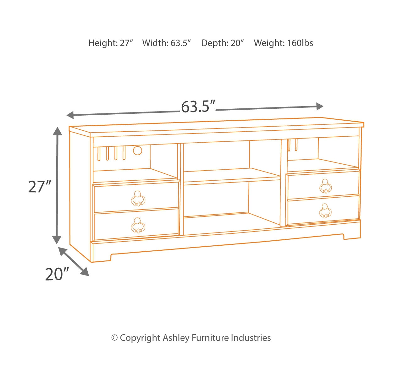 Willowton 3-Piece Entertainment Center
