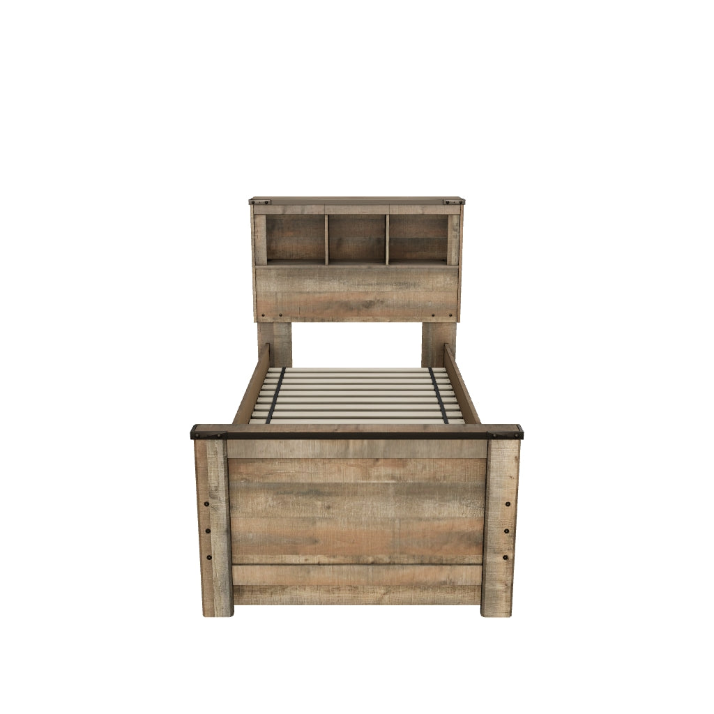 Trinell Twin Bookcase Bed with 1 Large Storage Drawer