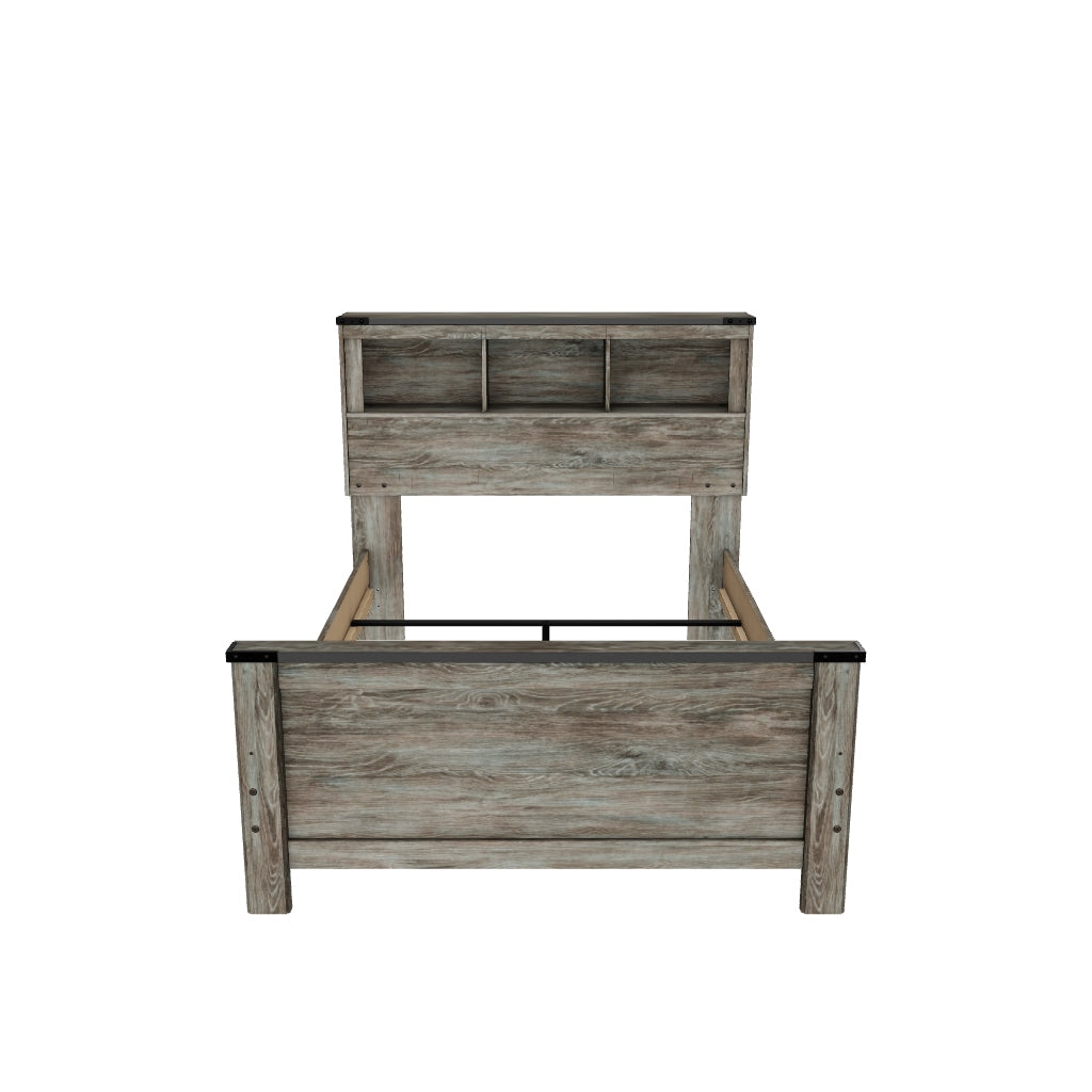 Frandern Full Bookcase Panel Bed