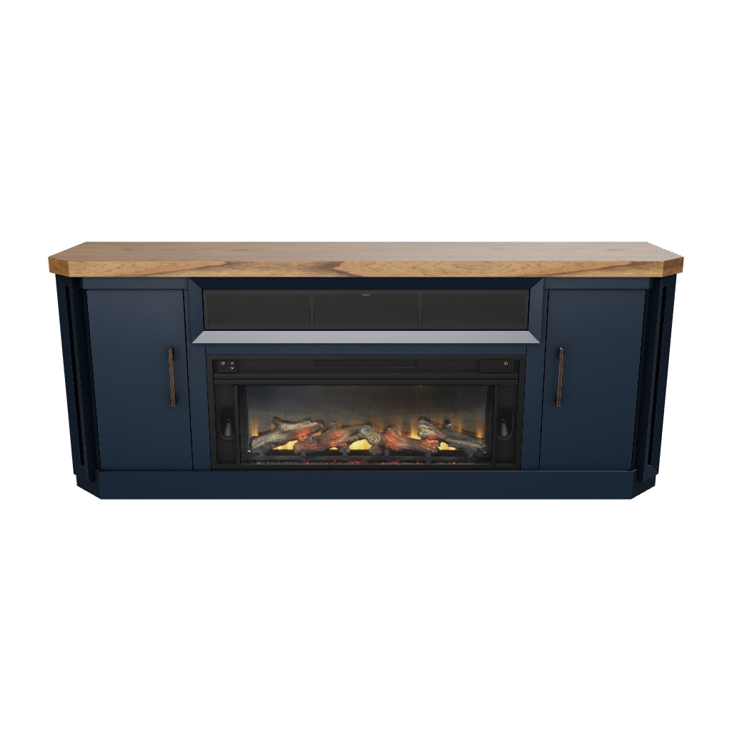Landocken 83" TV Stand with Electric Fireplace