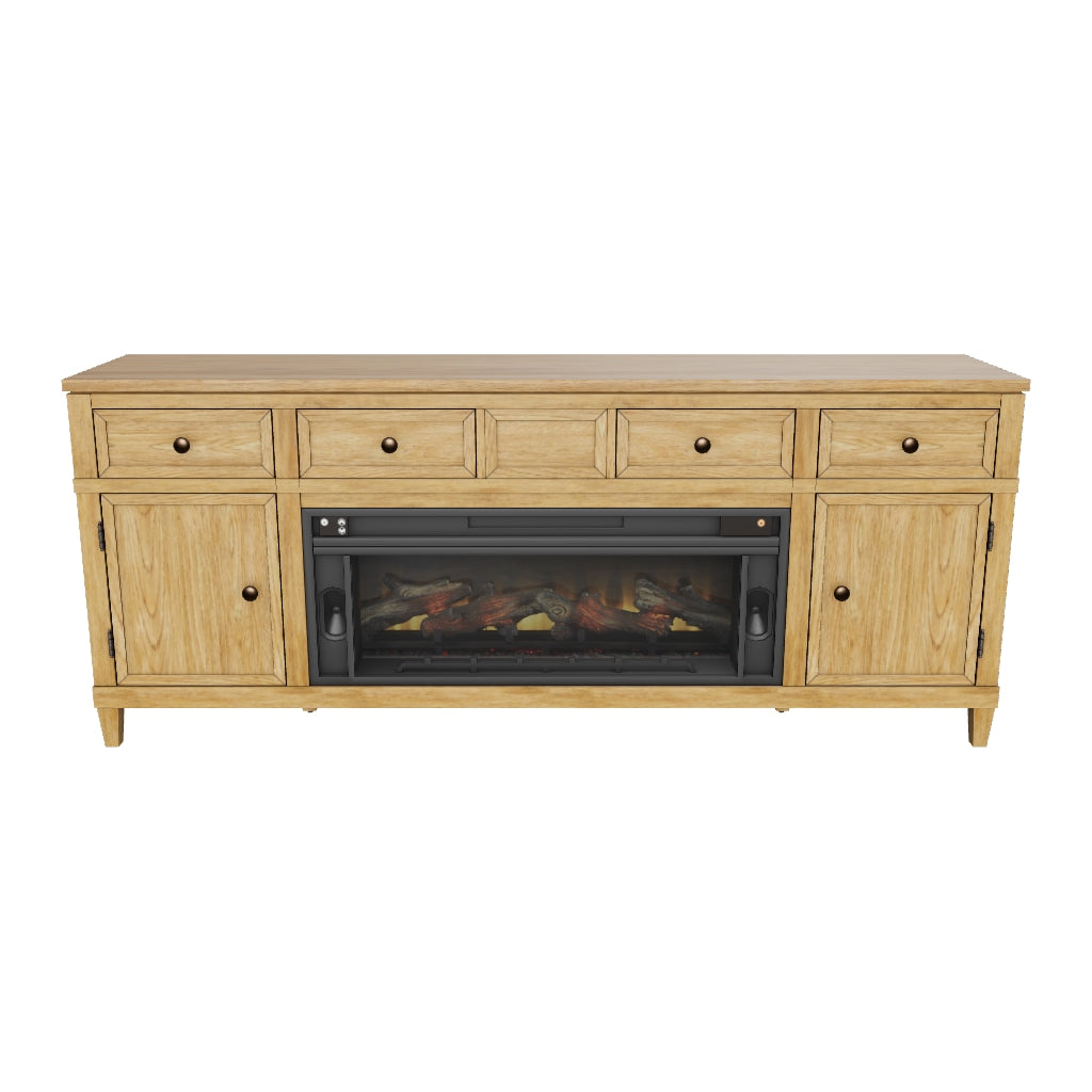 Sharlance 81" TV Stand with Electric Fireplace