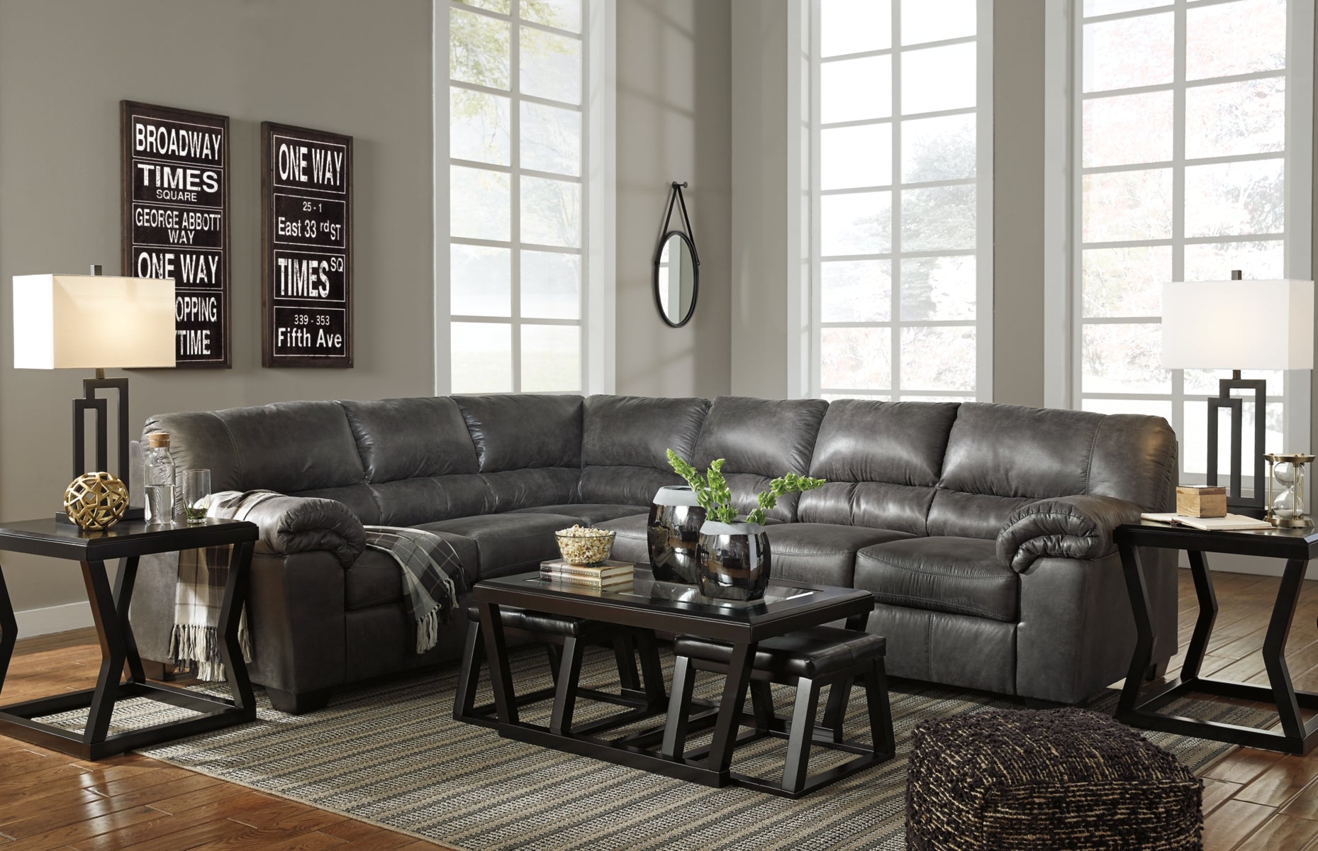 Bladen 3-Piece Sectional with Ottoman