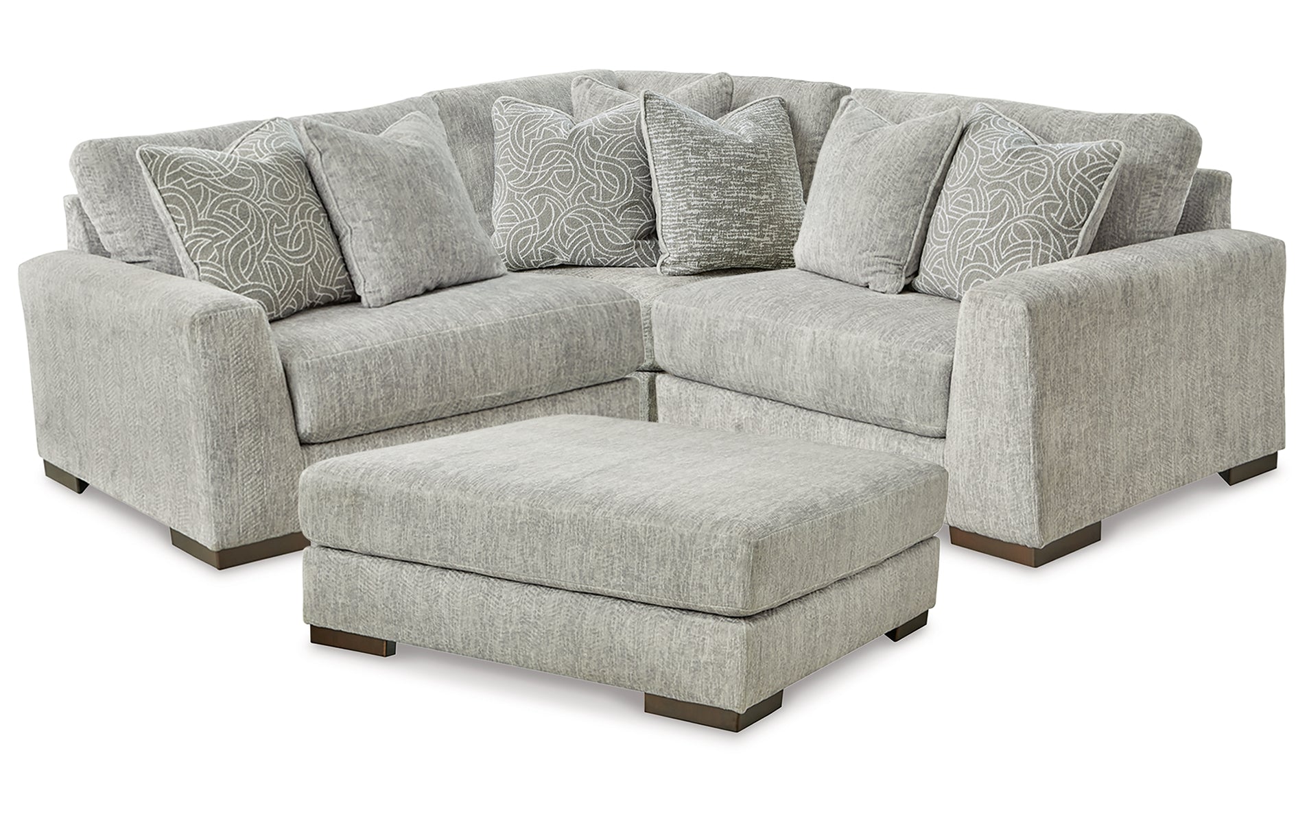 Regent Park 3-Piece Sectional with Ottoman