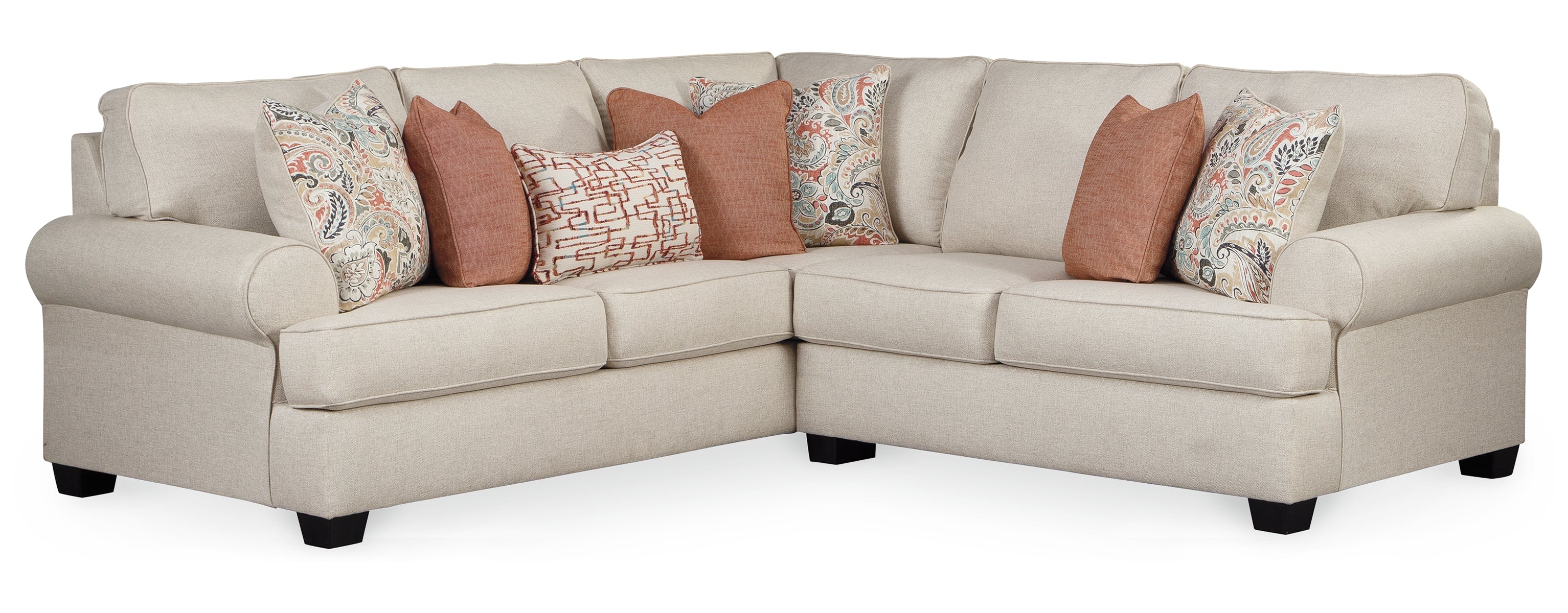 Amici 2-Piece Sectional with Ottoman