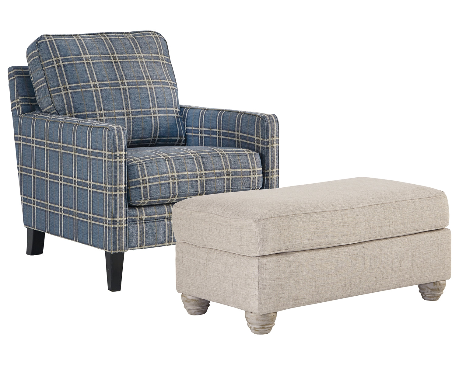 Traemore Chair and Ottoman