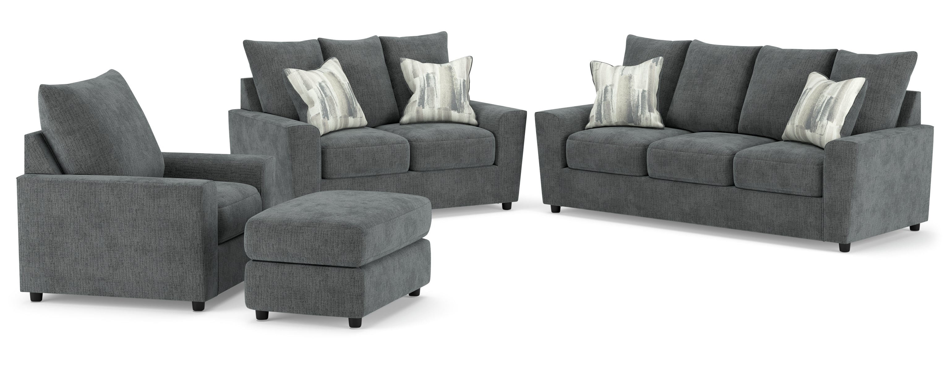 Stairatt Sofa, Loveseat, Chair and Ottoman