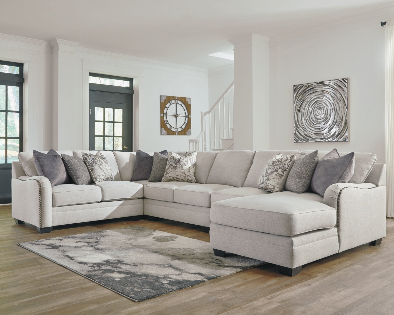 Dellara 5-Piece Sectional with Ottoman