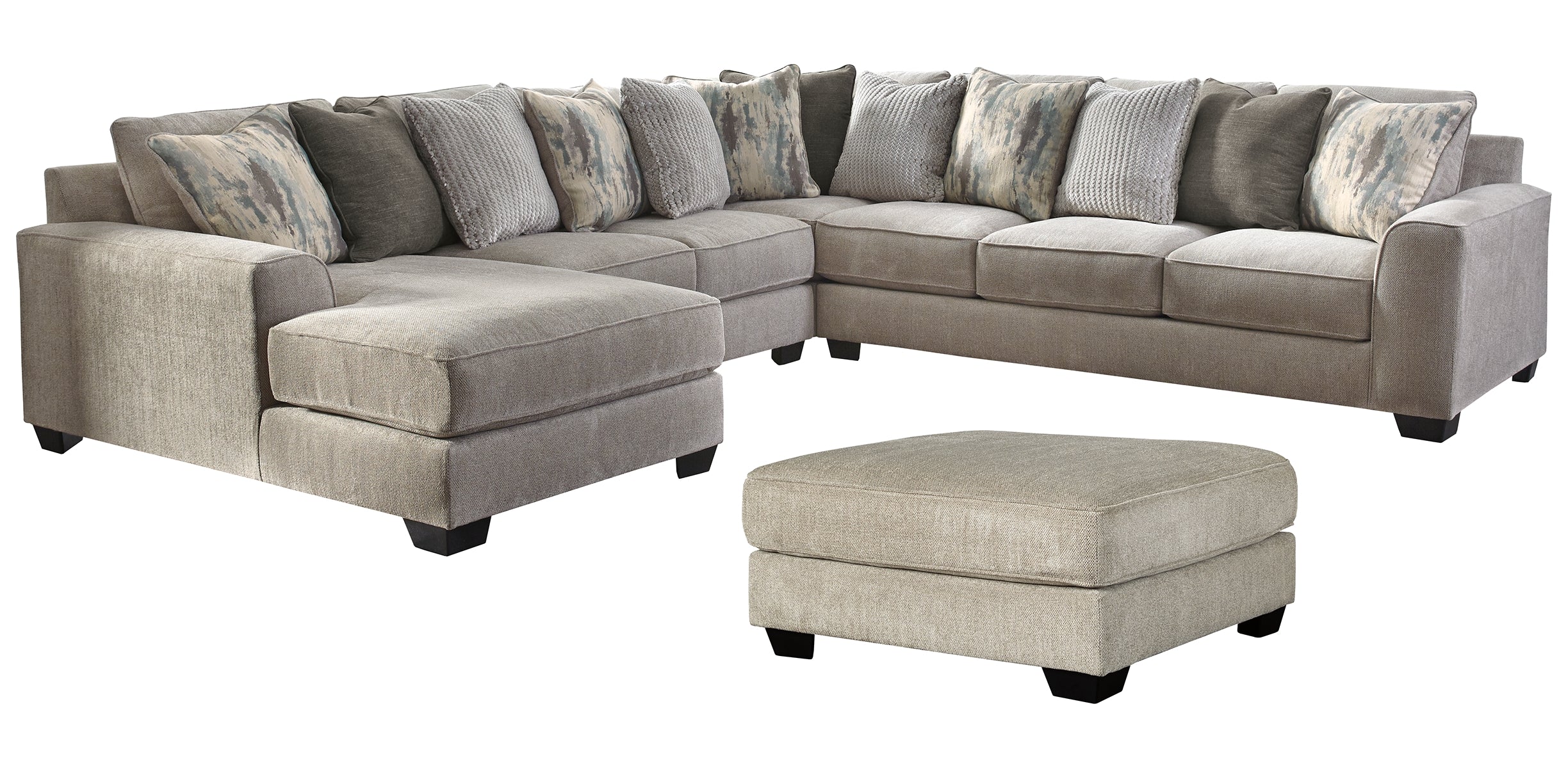 Ardsley 4-Piece Sectional with Ottoman