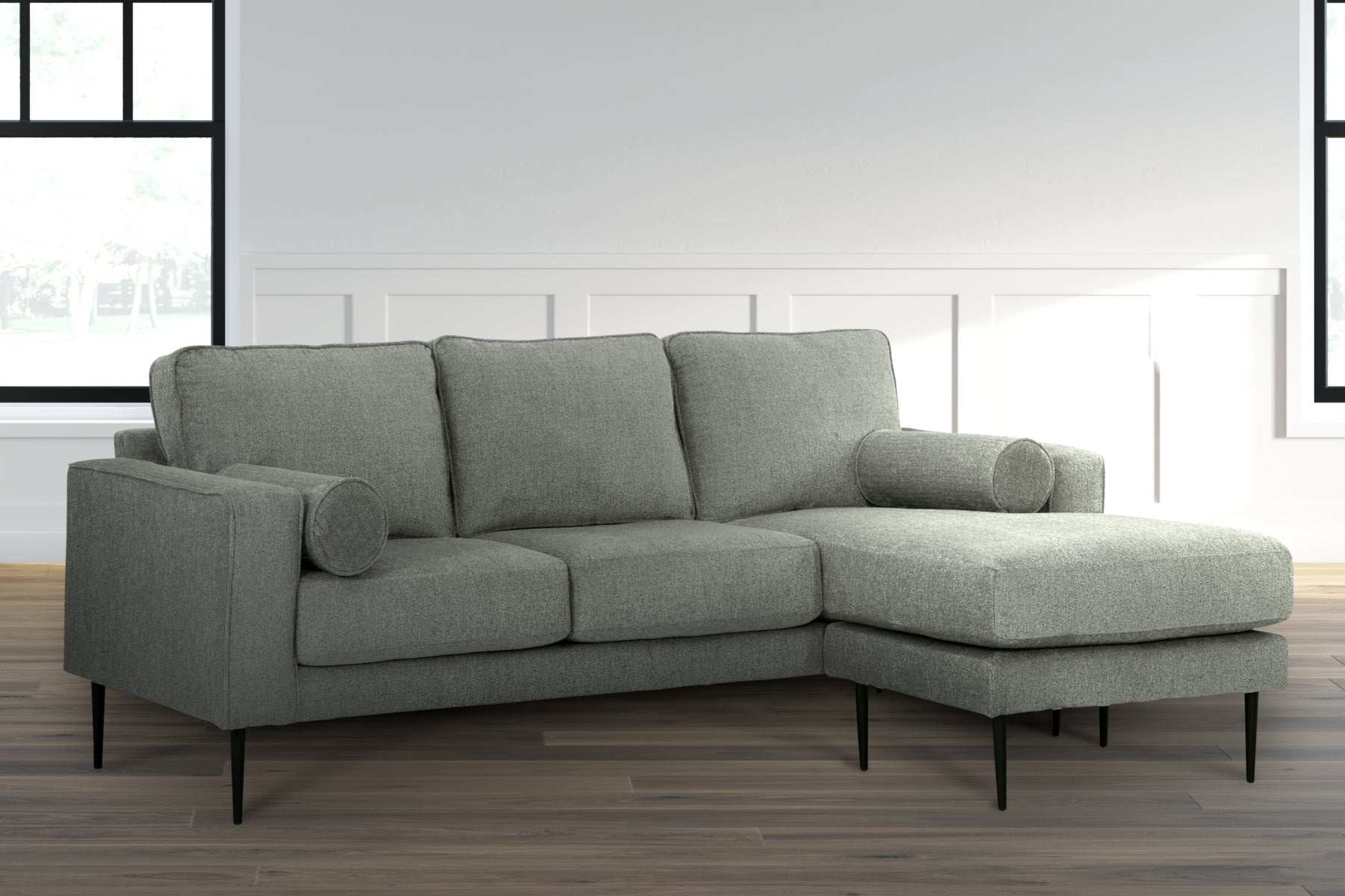 Hazela Sofa Chaise, Loveseat, Chair, and Ottoman