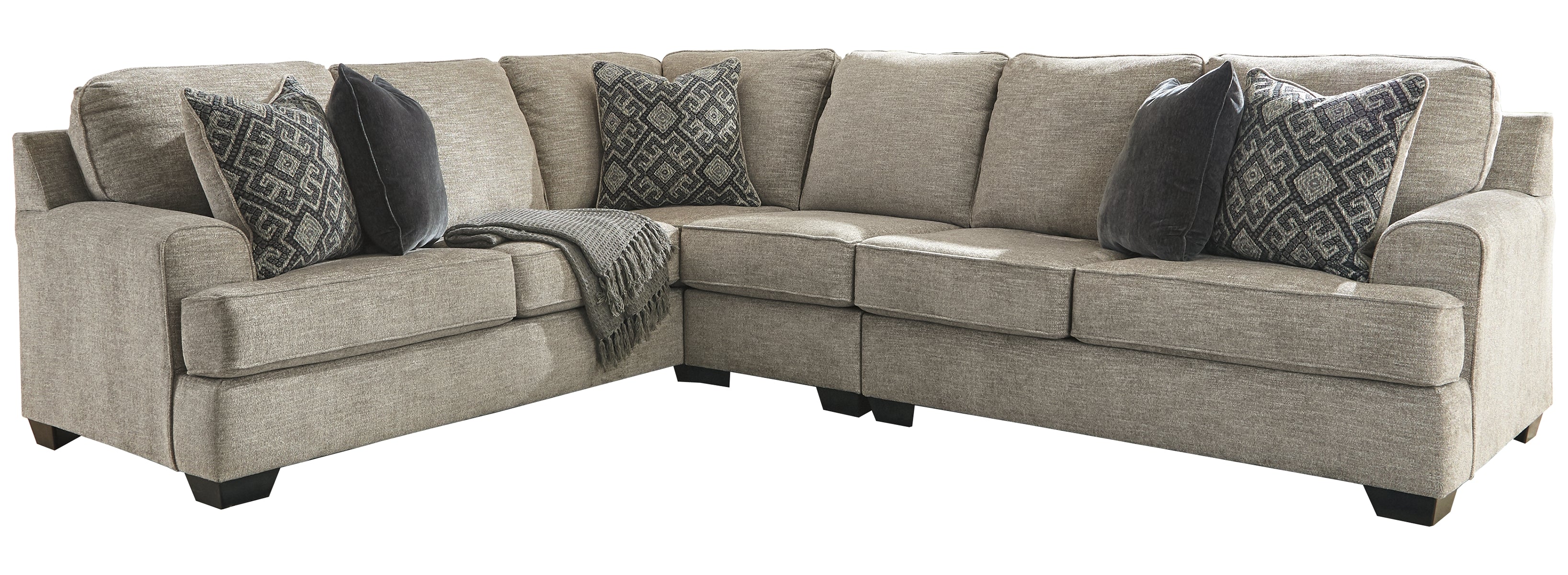 Bovarian 3-Piece Sectional with Ottoman