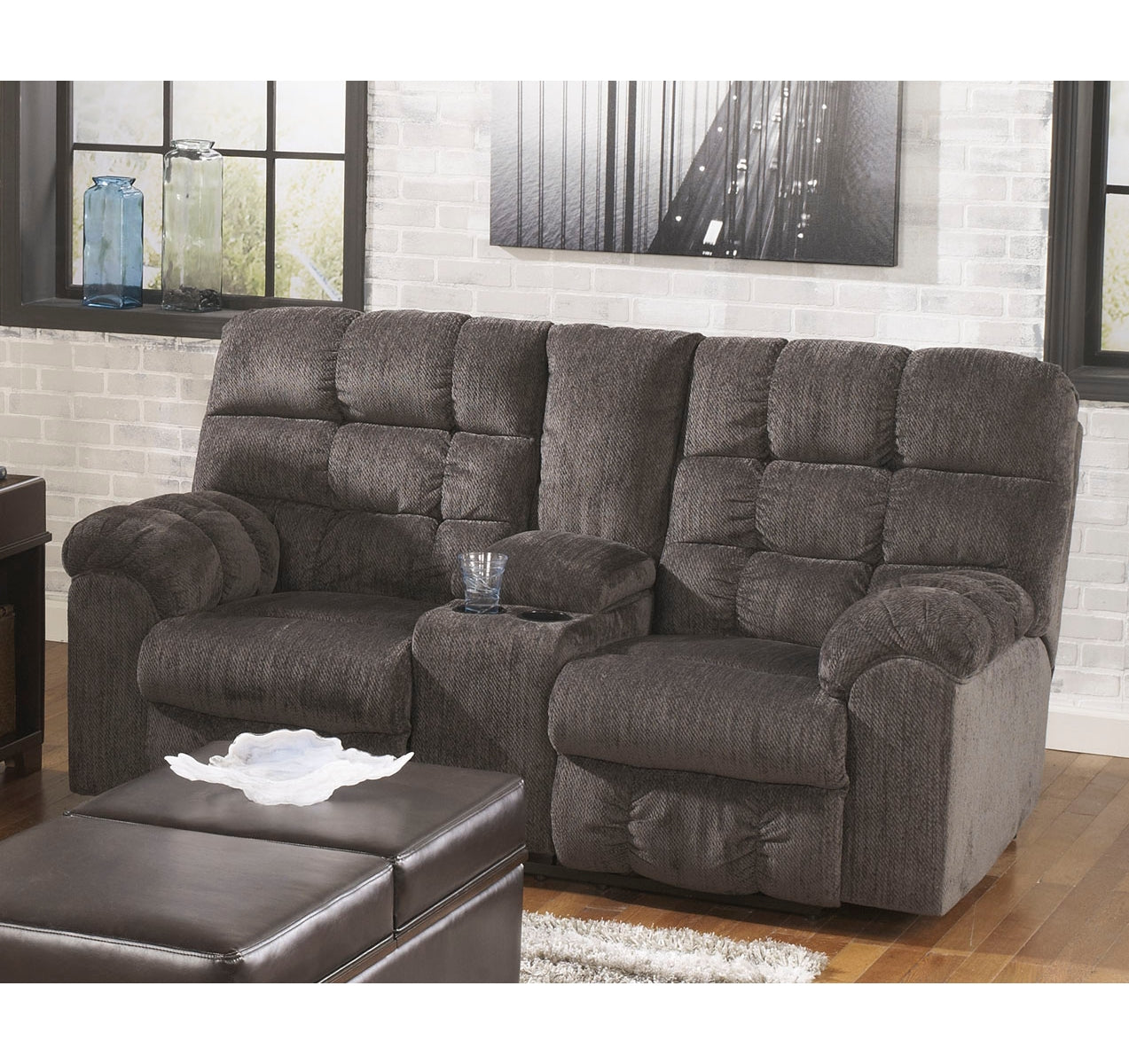 Acieona Reclining Loveseat with Console