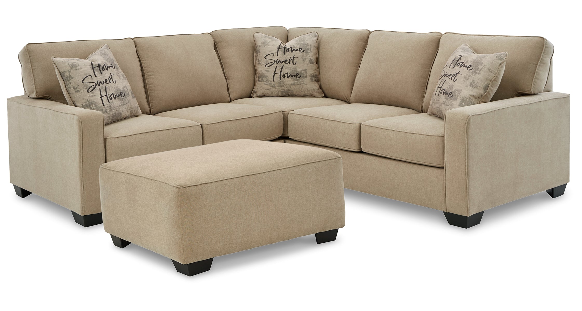 Lucina 2-Piece Sectional with Ottoman
