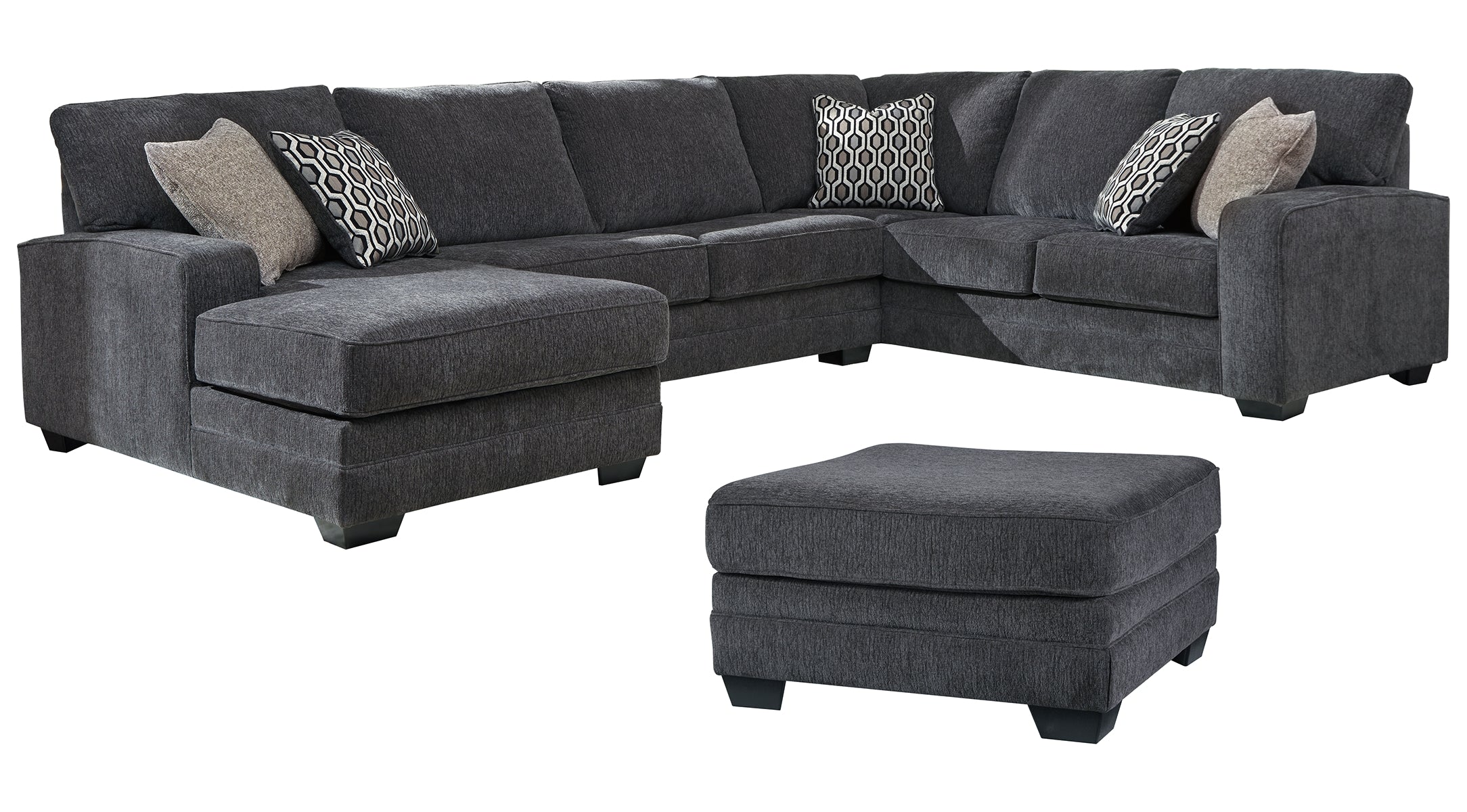 Tracling 3-Piece Sectional with Ottoman
