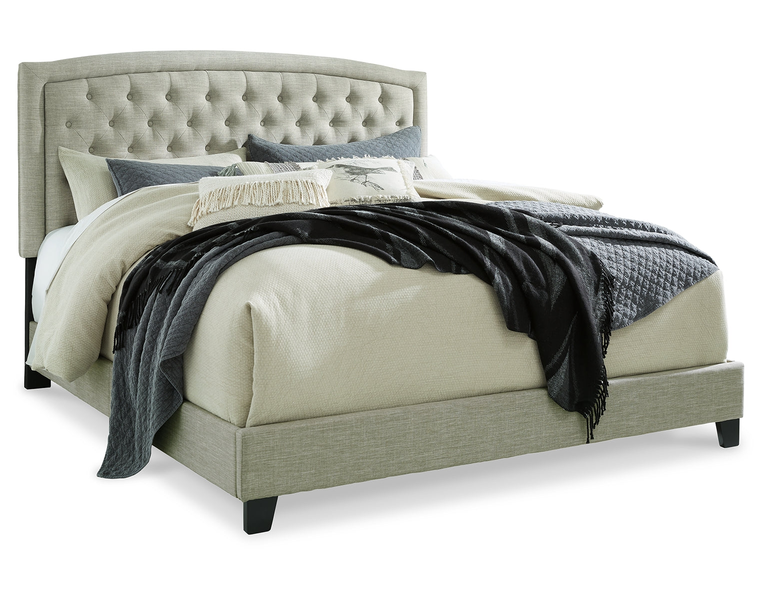 Jerary Queen Upholstered Bed with Mattress