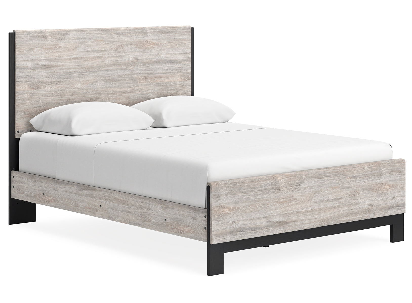 Vessalli Queen Panel Bed with Mirrored Dresser, Chest and 2 Nightstands